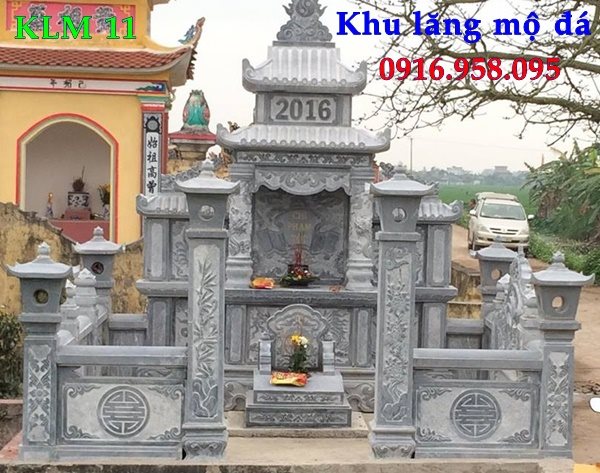 Mẫu lăng thờ chung, khu lăng mộ đẹp bằng đá