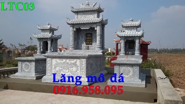 lăng mộ đá đẹp, lăng thờ chung hai mái