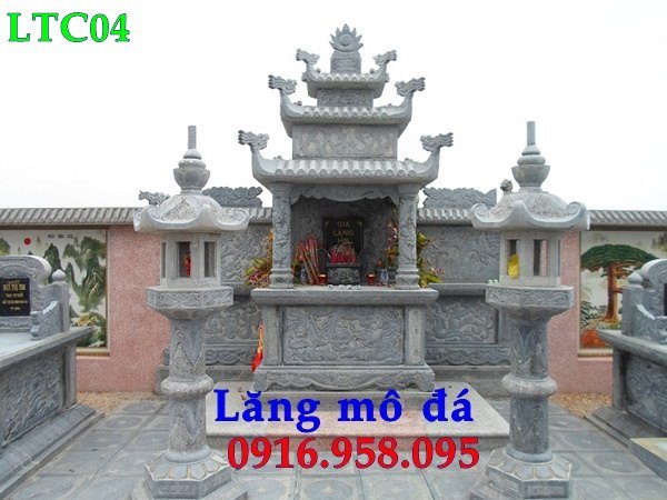 lăng mộ đá đẹp, mẫu lăng thờ chung bằng đá