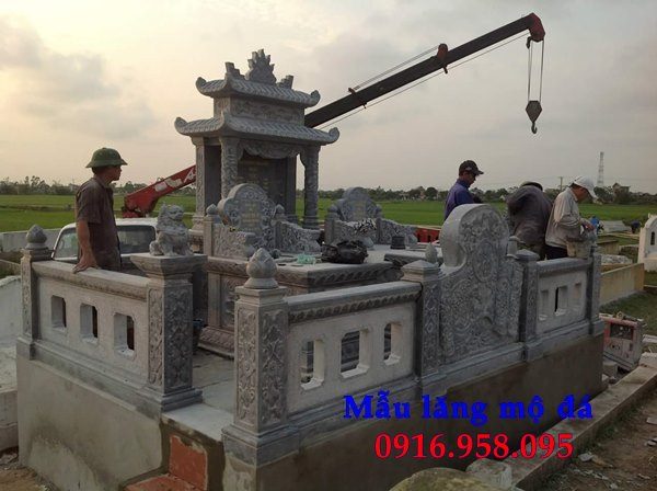 Mẫu mộ đá đơn giản đẹp bán tại vĩnh phúc