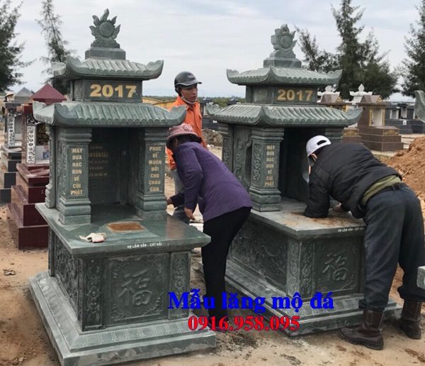 Mẫu mộ đá đẹp 2018 lắp ở Hưng Yên