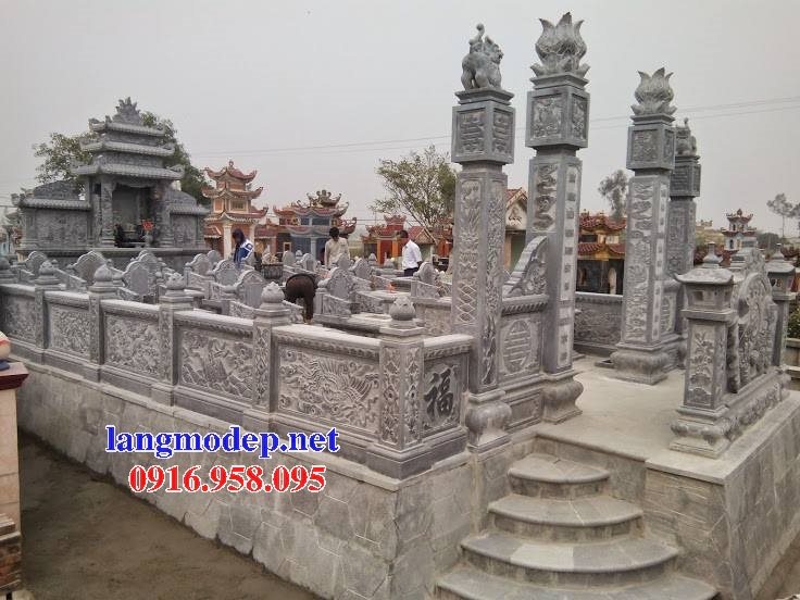 Lăng mộ gia tộc cất để tro cốt bằng đá đẹp 03