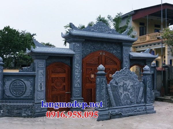 Mẫu cuốn thư đá đặt trước cửa cổng nhà thờ họ