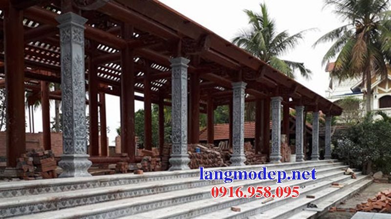 20 Mẫu cột chân cột nhà gỗ thà thờ từ đường đình đền chùa bằng đá đẹp bán tại bà rịa vũng tàu 12