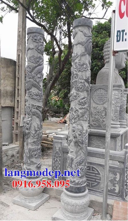 20 Mẫu cột chân cột nhà gỗ thà thờ từ đường đình đền chùa bằng đá đẹp bán tại sài gòn 06
