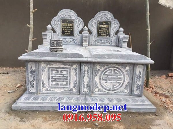 Bán báo gia mẫu mộ đôi một mái bằng đá đẹp nhất hiện nay toàn quốc 10