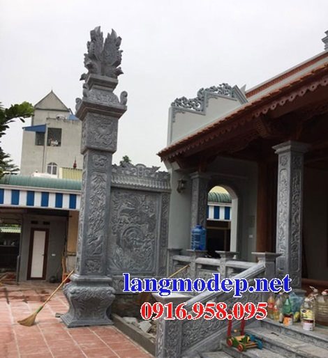 Các mẫu cột đá cột đồng trụ cuốn thư rồng chiếu rồng nhà thờ họ từ đường đẹp bán toàn quốc