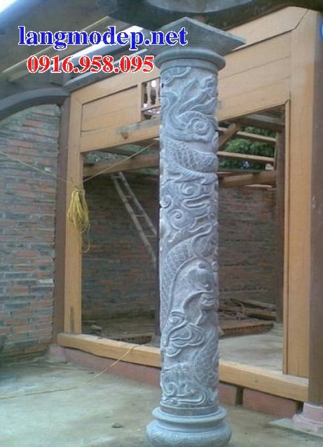 Các mẫu cột đá cột đồng trụ cuốn thư rồng chiếu rồng nhà thờ họ từ đường đẹp bán tại hà nội