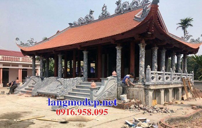 Các mẫu cột đá cột đồng trụ cuốn thư rồng chiếu rồng nhà thờ họ từ đường đẹp bán tại hà tĩnh
