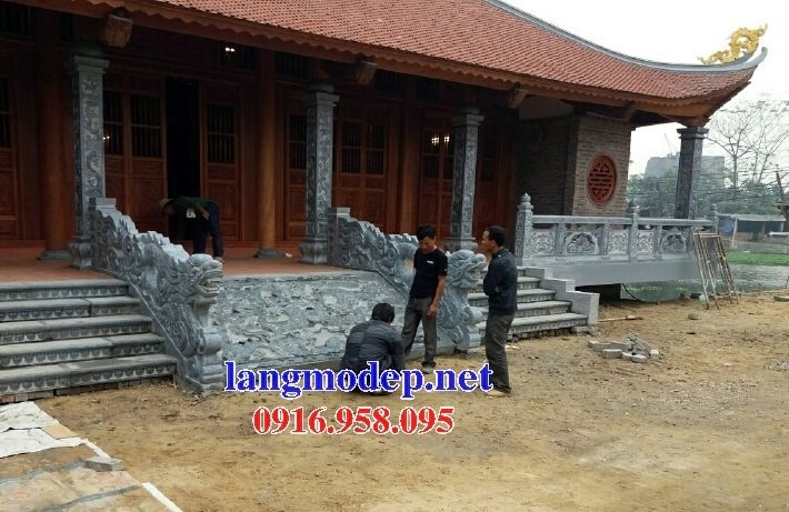 Các mẫu cột đá cột đồng trụ cuốn thư rồng chiếu rồng nhà thờ họ từ đường đẹp bán tại nam định