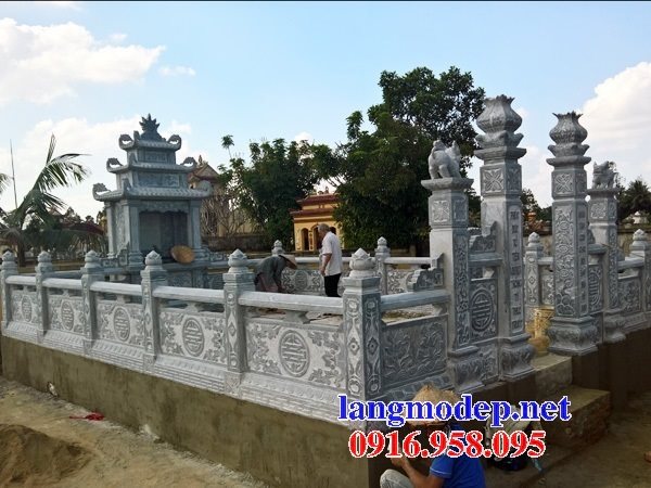 Các mẫu khu lăng mộ đá gia đình dòng họ đẹp bán tại Nam Định