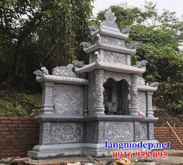 Các mẫu lăng thờ chung nghĩa trang lăng mộ gia đình dòng họ đẹp bằng đá bán tại Nam Định