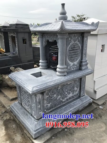 Các mẫu mộ có một mái che bằng đá xanh tự nhiên nguyên khối đẹp bán tại Nam Định