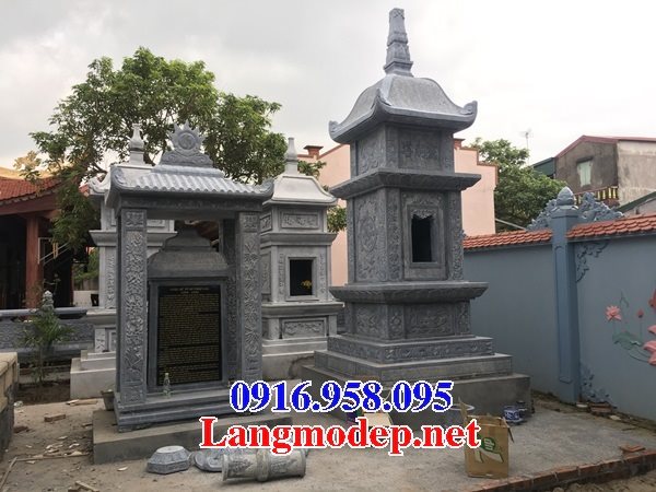 Các mẫu mộ tháp bằng đá tự nhiên nguyên khối đẹp bán tại Nam Định