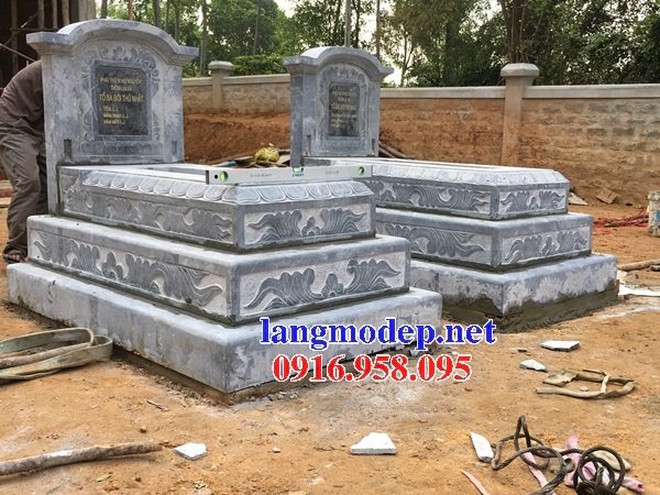 Các mẫu mộ đá liền khối tam ba cấp 5 cấp đẹp bán tại Nam Định