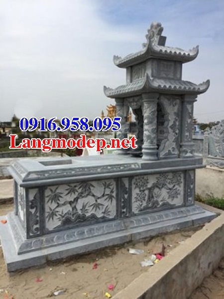 Các mẫu mộ đá đơn giản hai mái đẹp bán tại Nam Định