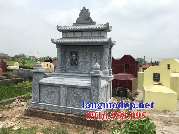 Các mẫu mộ đôi bằng đá có mái che đẹp bán tại Nam Định