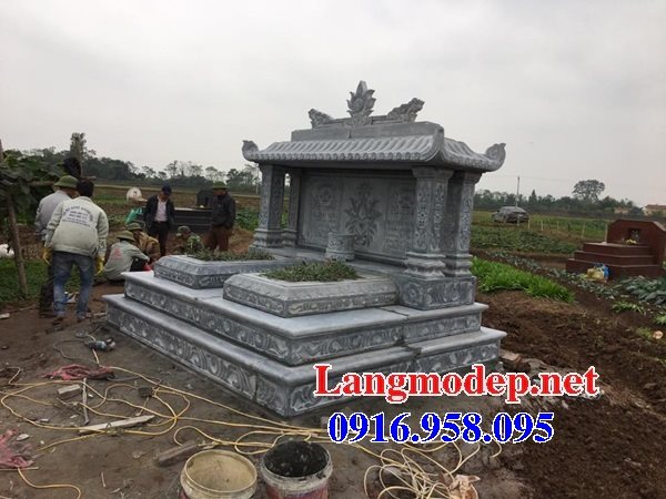 Các mẫu mộ đôi gia đình làm xây thiết kế bằng đá đẹp bán tại Nam Định