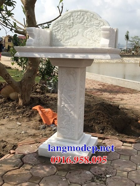 Mẫu cây hương miếu thờ thần linh thiên địa sơn thổ thần bằng đá đẹp