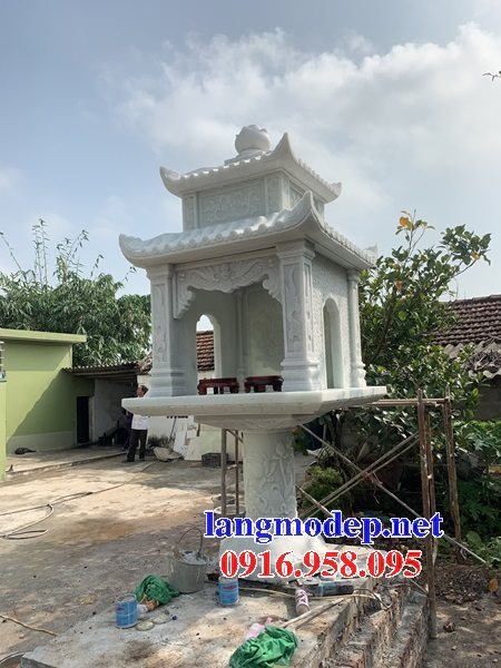 Mẫu miếu thờ thần linh mẫu bán thiên ngoài trời đẹp bằng đá
