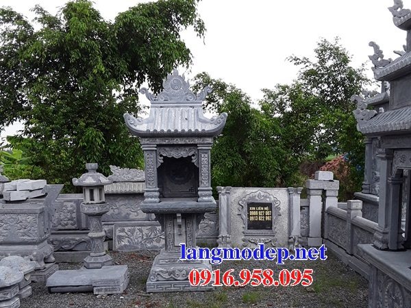 Mẫu miếu thờ thần linh sơn thần ngoài trời đẹp bằng đá