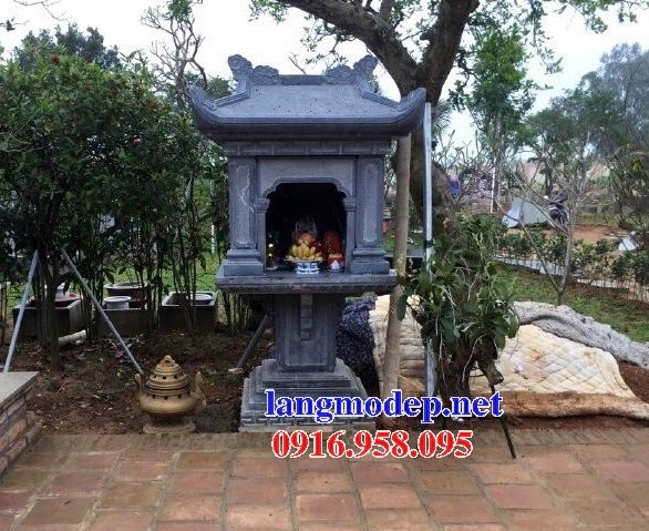 Mẫu miếu thờ thần linh thiên địa ngoài trời đẹp bằng đá