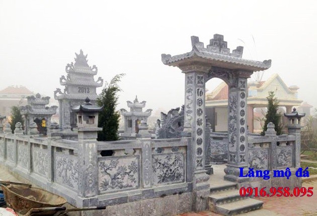 63 Mẫu cổng khu lăng mộ nghĩa trang gia đình bằng đá đẹp bán tại Thừa Thiên Huế