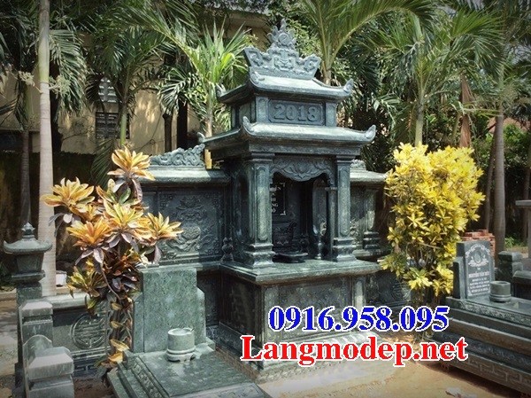 63 Mẫu khuôn viên khu lăng mộ nghĩa trang gia đình dòng họ bằng đá xanh rêu đẹp bán tại Thừa Thiên Huế