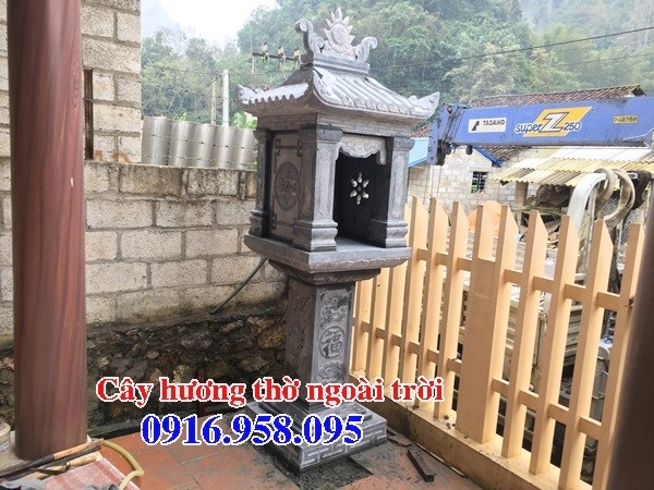 Hình ảnh miếu cây hương thờ thần linh thổ địa bằng đá ninh bình đẹp