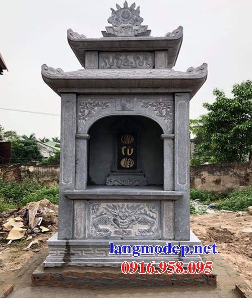 Hình ảnh miếu cây hương thờ thần linh thổ địa bằng đá thanh hóa đẹp