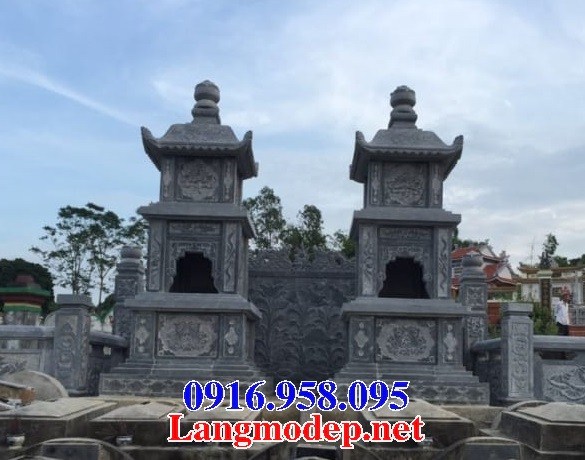 Thiết kế mộ tháp cất để tro hìa cốt bằng đá đẹp