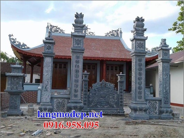 Địa chỉ bán cổng tứ trụ từ đường nhà thờ họ bằng đá đẹp