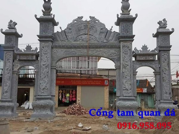 Địa chỉ bán cổng từ đường bằng đá thanh hóa đẹp