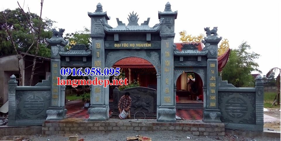 Địa chỉ bán cổng từ đường bằng đá xanh rêu đẹp