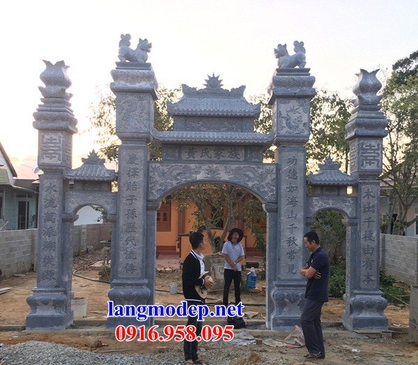 Địa chỉ bán cổng từ đường bằng đá đẹp thiết kế hiện đại