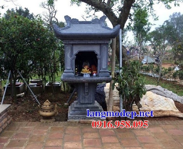 Địa chỉ bán miếu cây hương thờ thần linh thiên địa mẫu bằng đá đẹp có mái che