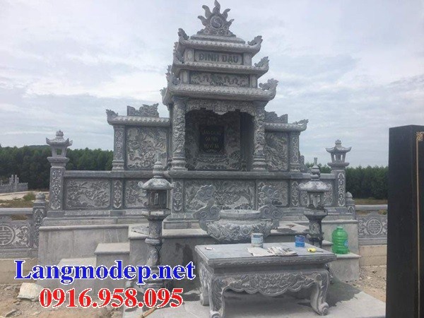 62 Mẫu cây hương thờ chung khu lăng mộ gia đình dòng họ bằng đá điêu khắc tinh xảo đẹp tại Hậu Giang