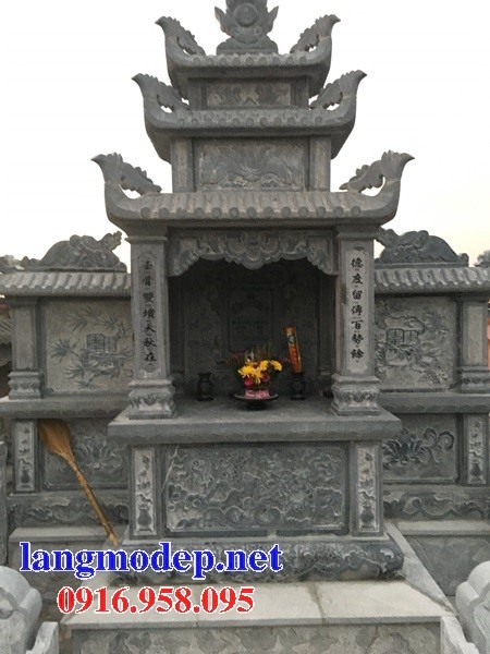 62 Mẫu cây hương thờ chung khu lăng mộ gia đình dòng họ bằng đá đẹp tại Hậu Giang