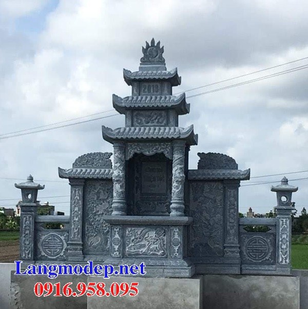 62 Mẫu lăng thờ chung khu lăng mộ gia đình dòng họ bằng đá thiết kế hiện đại đẹp tại Hậu Giang