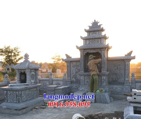 62 Mẫu lăng thờ chung khu lăng mộ gia đình dòng họ bằng đá xanh Thanh Hóa đẹp bán tại Bạc Liêu