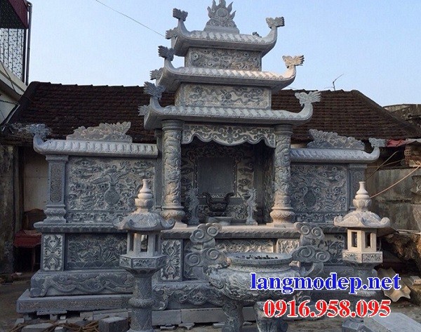 62 Mẫu lăng thờ chung khu lăng mộ gia đình dòng họ bằng đá đẹp bán tại Bạc Liêu