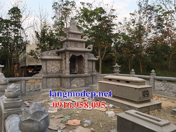 62 Mẫu lăng thờ chung khu lăng mộ gia đình dòng họ bằng đá đẹp tại Hậu Giang