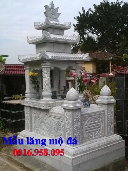 62 Mẫu mộ ba mái bằng đá đẹp bán tại Bạc Liêu