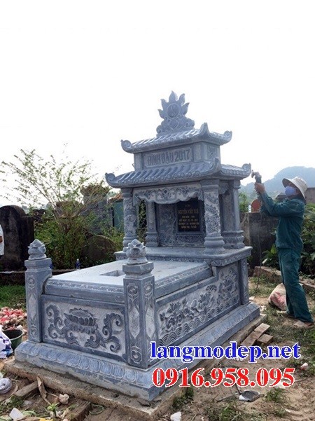 62 Mẫu mộ hai mái bằng đá thiết kế hiện đại đẹp bán tại Bạc Liêu