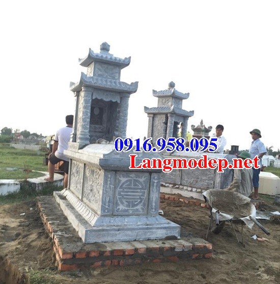 62 Mẫu mộ hai mái bằng đá thiết kế đẹp tại Hậu Giang