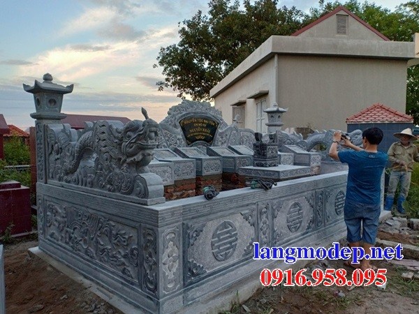 62 Mẫu mộ không mái bằng đá thiết kế hiện đại đẹp tại Hậu Giang