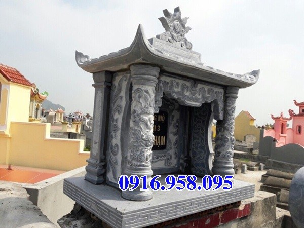62 Mẫu mộ một mái bằng đá xanh Thanh Hóa đẹp bán tại Bạc Liêu