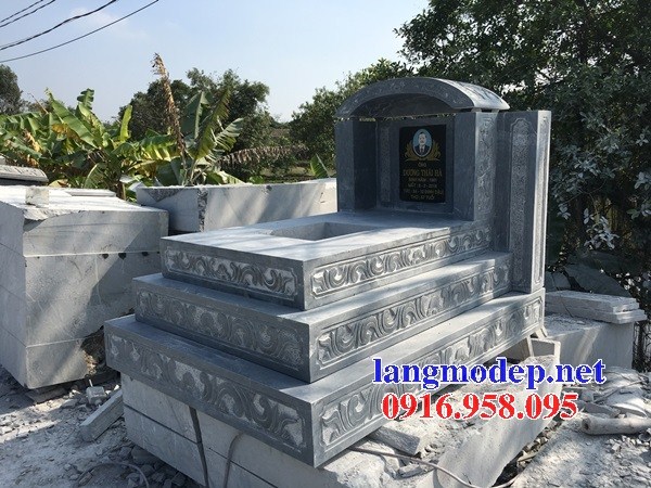 62 Mẫu mộ tam cấp bằng đá xanh Thanh Hóa đẹp tại Hậu Giang