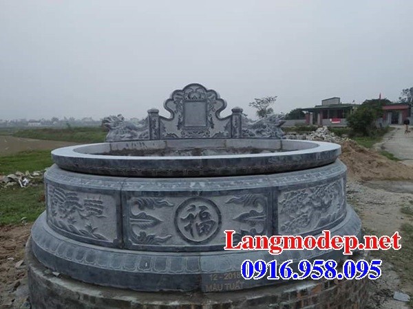 62 Mẫu mộ tròn bằng đá mỹ nghệ Ninh Bình đẹp bán tại Bạc Liêu