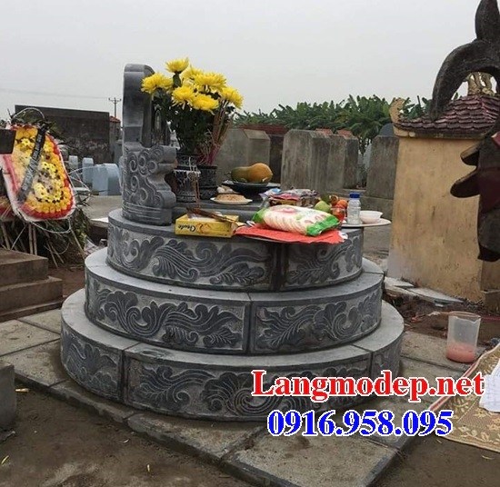 62 Mẫu mộ tròn bằng đá xanh Thanh Hóa đẹp tại Hậu Giang